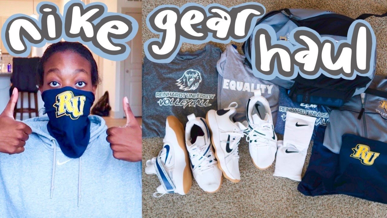 COLLEGE VOLLEYBALL GEAR HAUL 2020 *nike volleyball shoes, spandex, jackets, and more* | Jacoby Sims