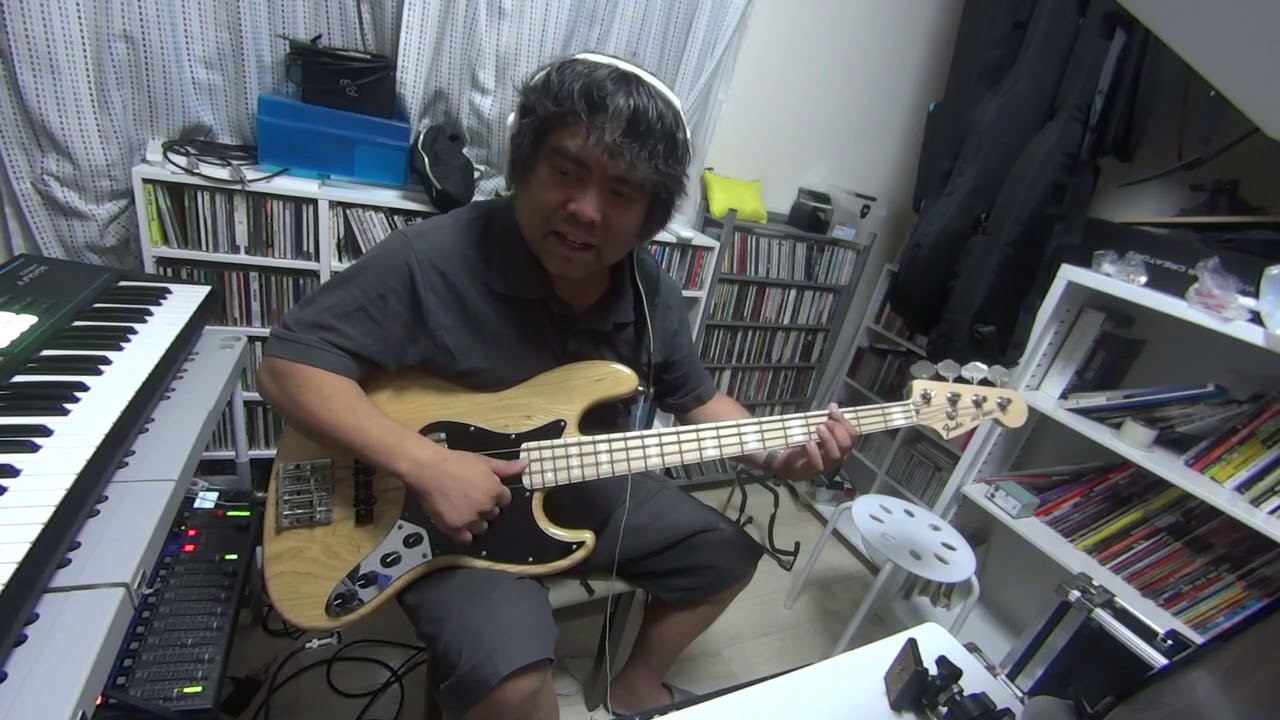 【Bass Cover】FUNKY FLUSHIN' Tatsuro Yamashita