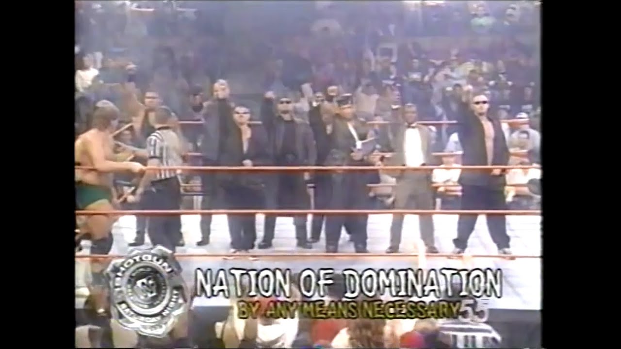 Nation of Domination vs Montoya, Floyd, & Corino   Shotgun April 26th, 1997