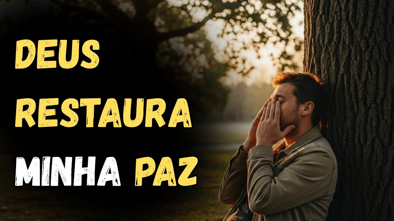 DEUS descansa a minha MENTE confusa e RESTAURA a minha PAZ novamente.
