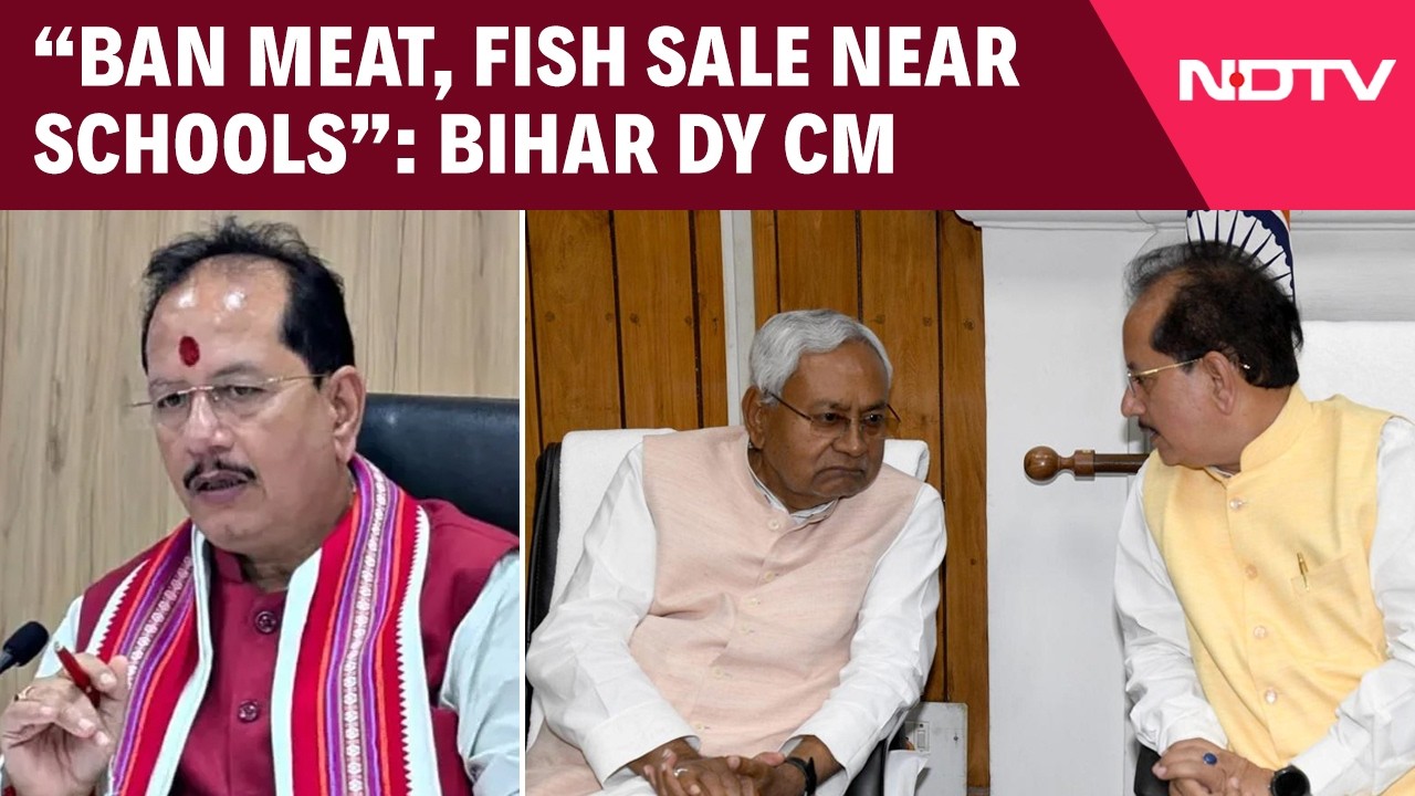Bihar Meat Ban News | Bihar DY CM Vijay Sinha Sparks Row Over Ban on Meat, Fish Sales Near Schools