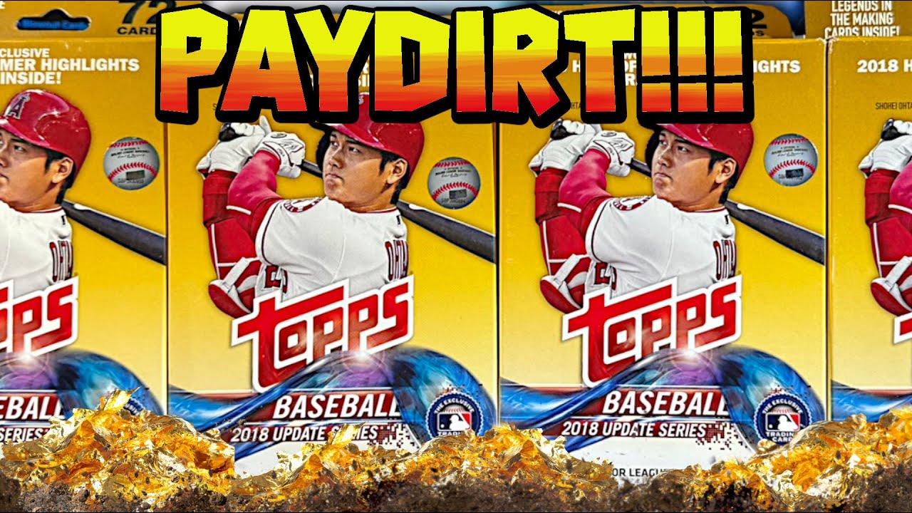 Четыре великолепные бейсбольные карточки Topps UPDATE 2018 года