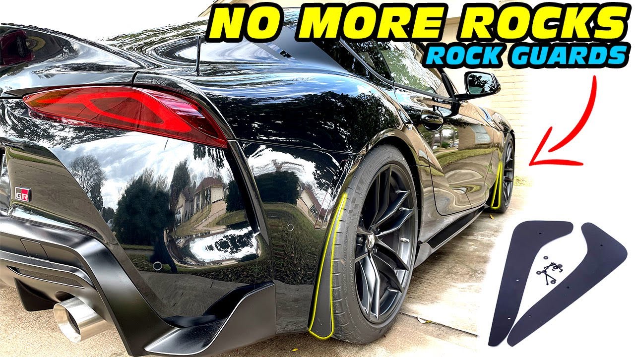 NO MORE ROCKS! Rock Guards Install MK5 Supra ZL1 Addons