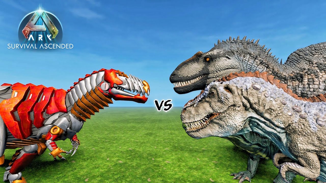 NEW TEK MERAXES VS ARK ASCENDED DINOSAURS | ARK: SURVIVAL ASCENDED