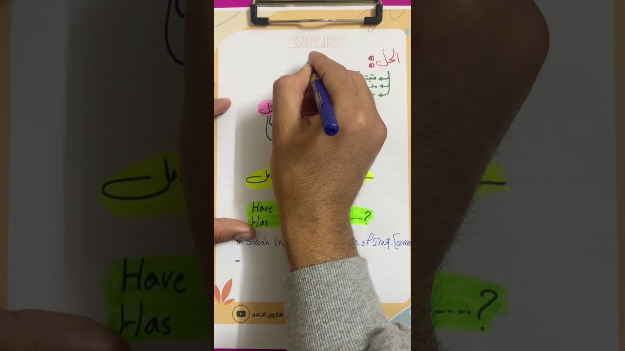 انجليزي السادس اعدادي| يونت 5 | المضارع التام البسيط | جزء 1 ✅😎