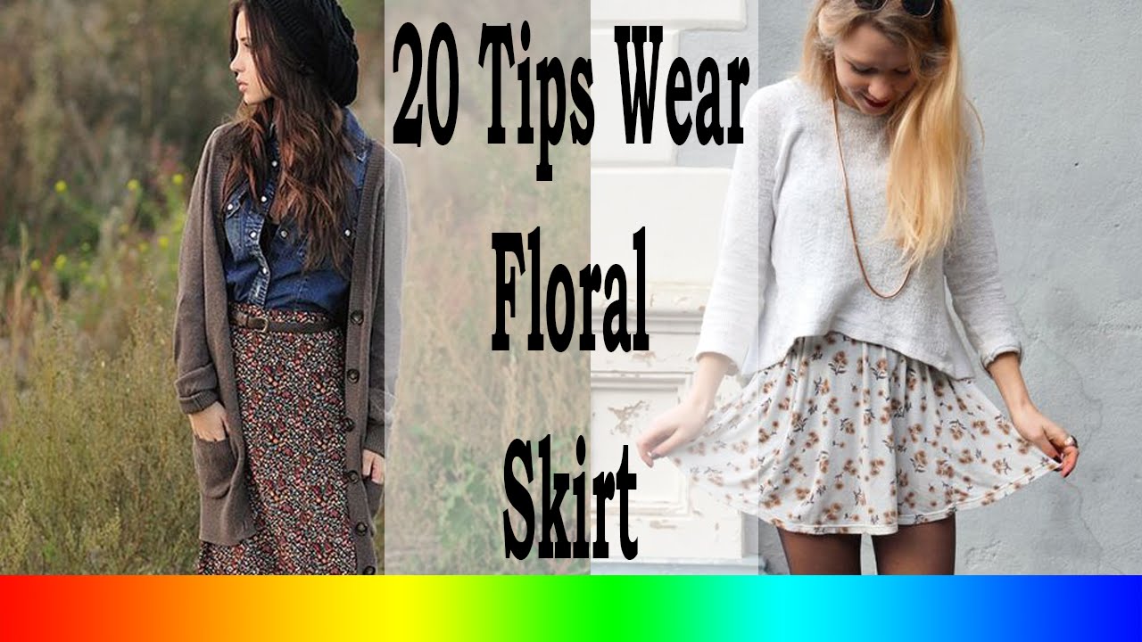 20 Style Tips On How To Wear Floral Skirts In The Winter