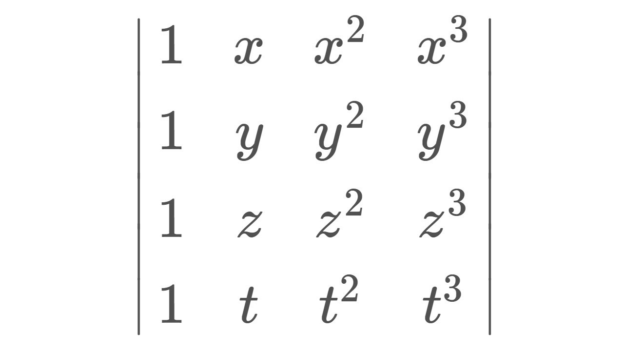 Vandermonde Determinant