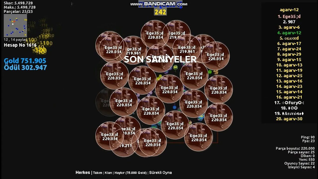 YÜKLEMEDİĞİM TÜM AGARV VİDEOLARI #agarv #agarz #agario