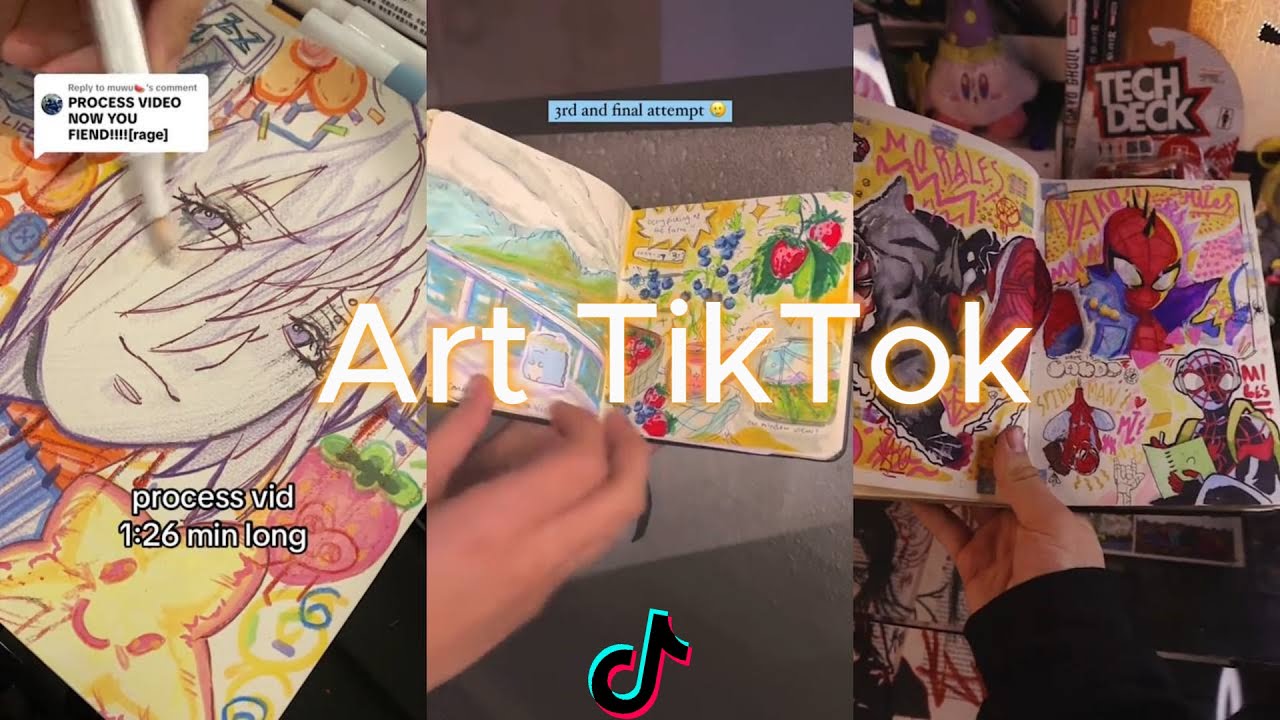 ART SKETCHBOOK 📖 TIKTOK compilation [NO OUTROS] | Read desc #37