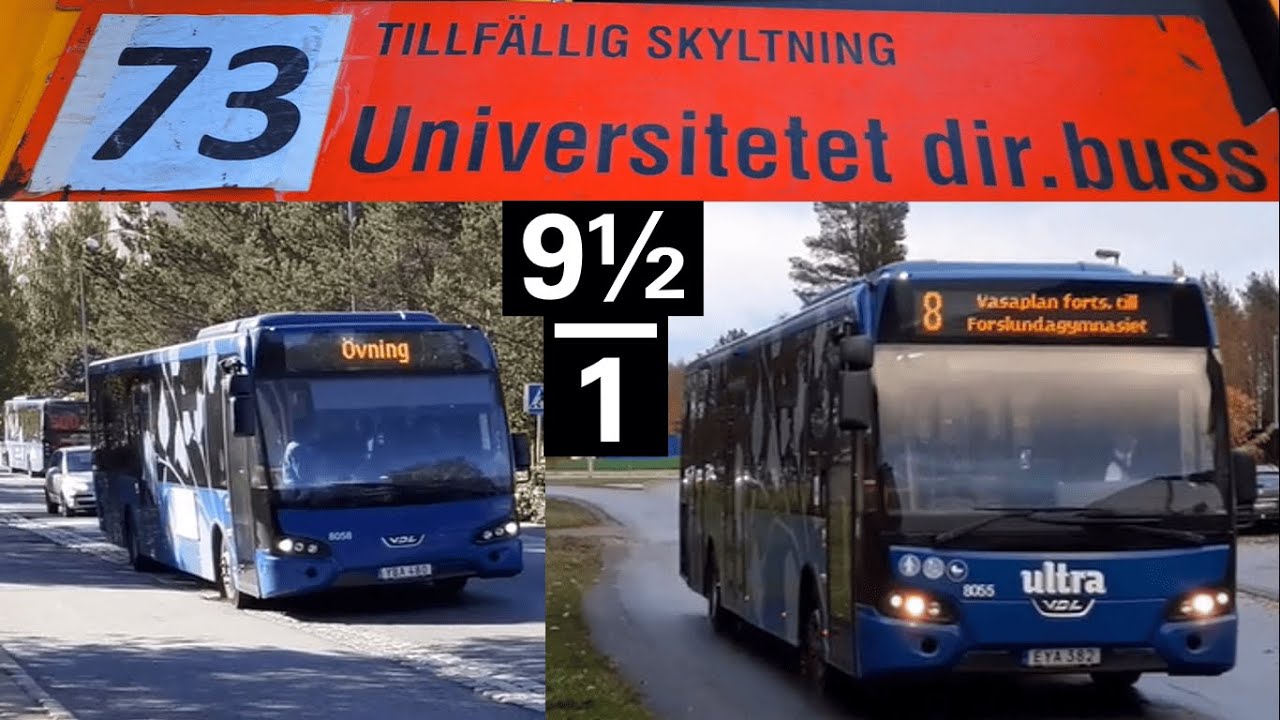 【Umeå】Nio och en halv minut av stadsbussar