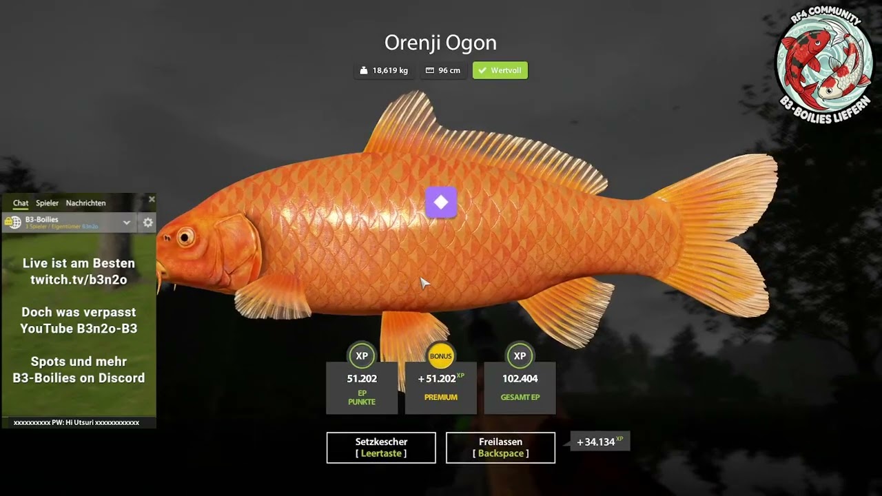 Russian Fishing 4 / Orenji Ogon 18Kg+ / Kupfersee / 11.02.2026
