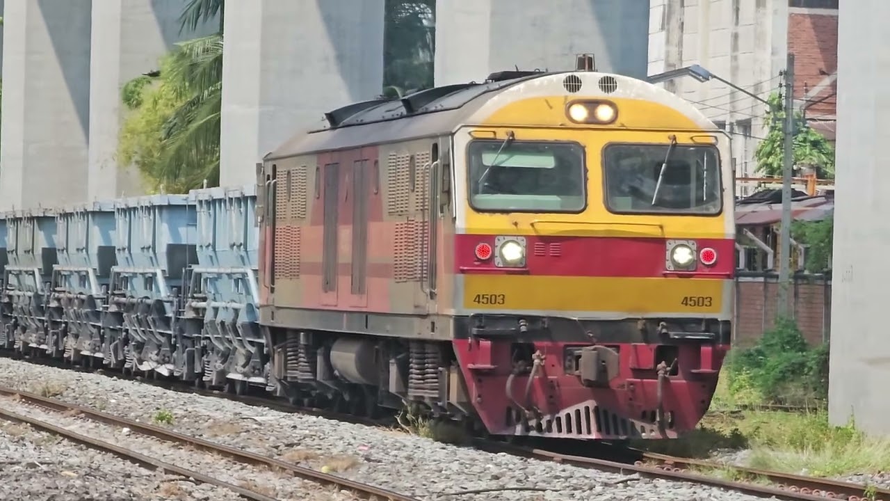 ขบวนรถหิน 1263 หลีก ขบวน 280 มักกะสัน 23/2/2569 #รถไฟไทย #srt #train
