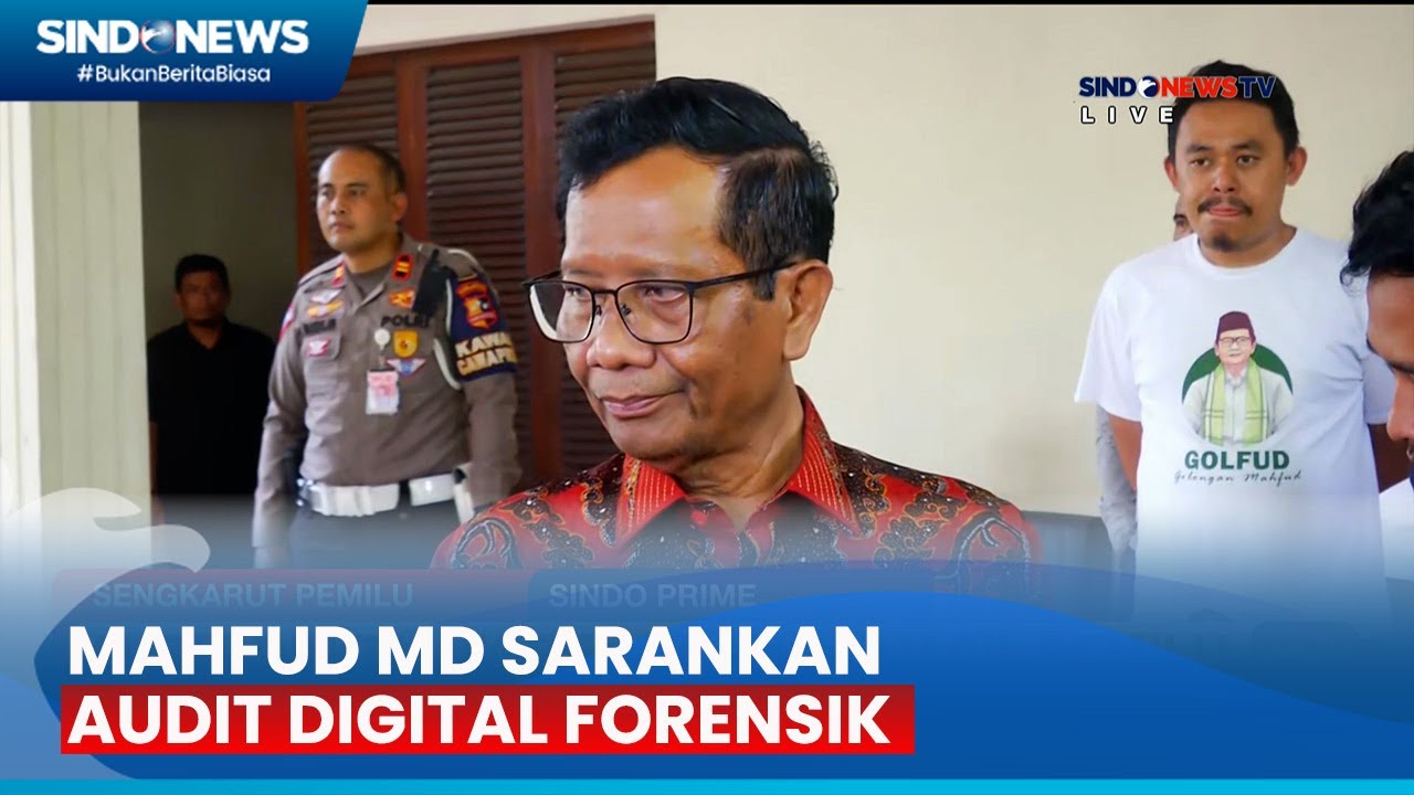 Mahfud MD Sarankan Audit Digital Forensik Dilakukan Lembaga Independen