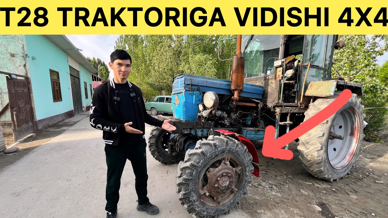 T28 TRAKTORIGA VIDISHI USTANOFKA 4X4 QO'YILGAN Qobil uz