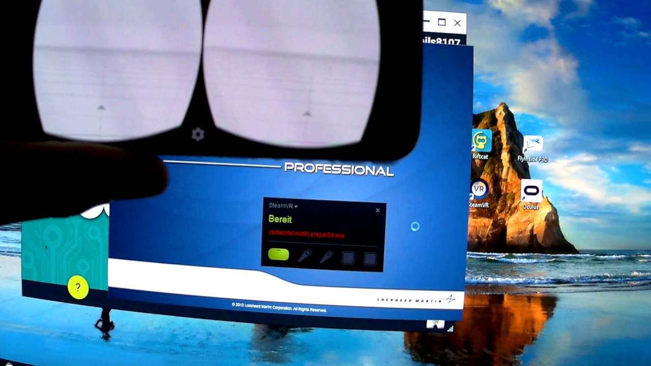 Play Prepar3d/FSX with Samsung Gear VR/ Cardboard/ Real Headtracking