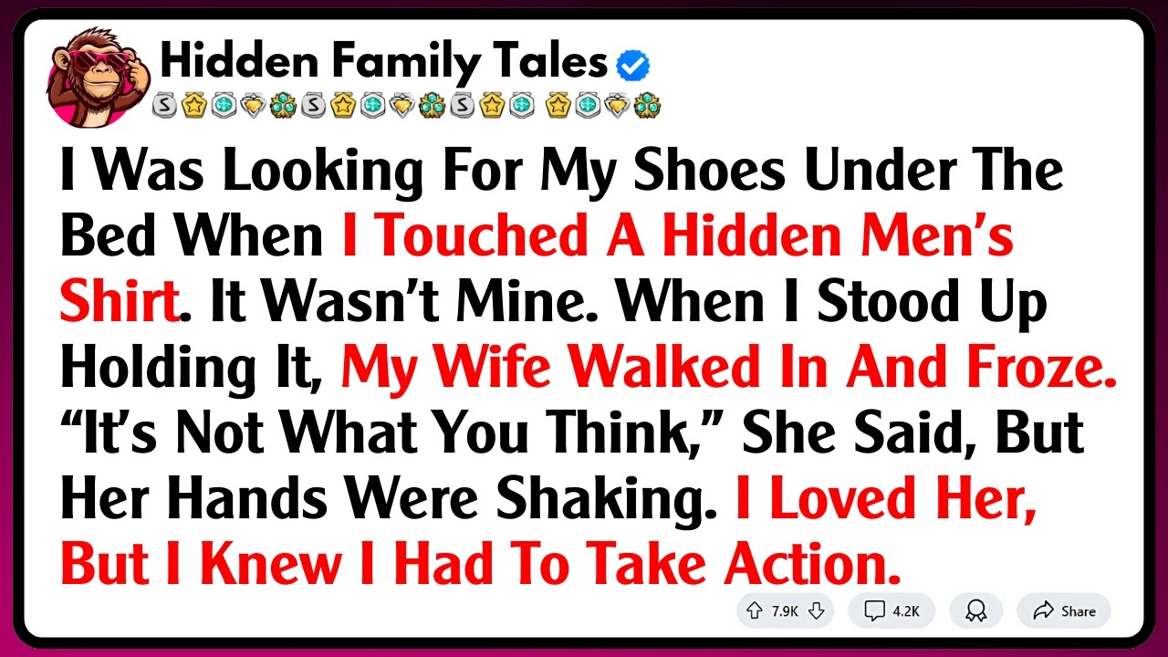 I Was Looking For My Shoes Under The Bed When I Touched A Hidden Men’s Shirt. It Wasn’t Mine. When..