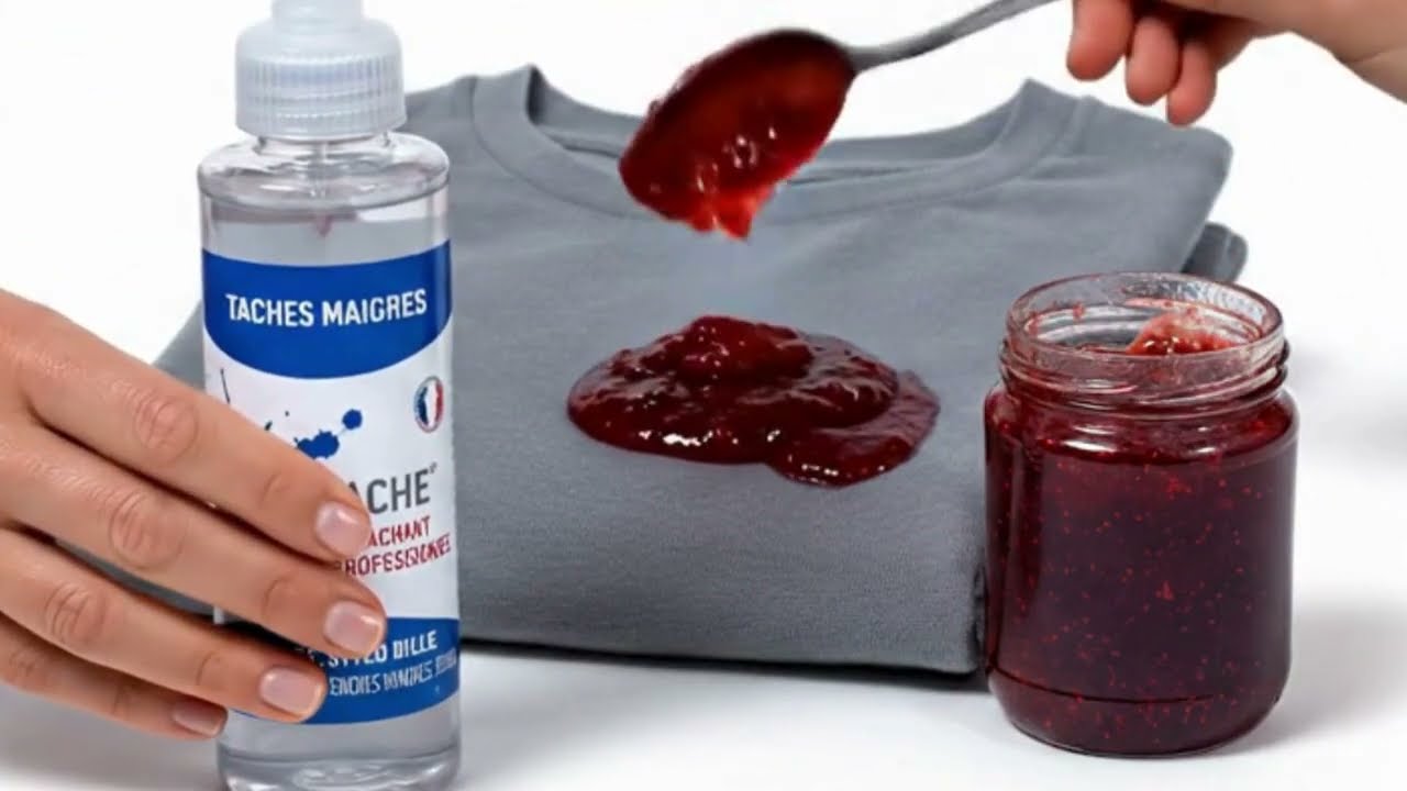 Comment se débarrasser d'une tache de confiture ?