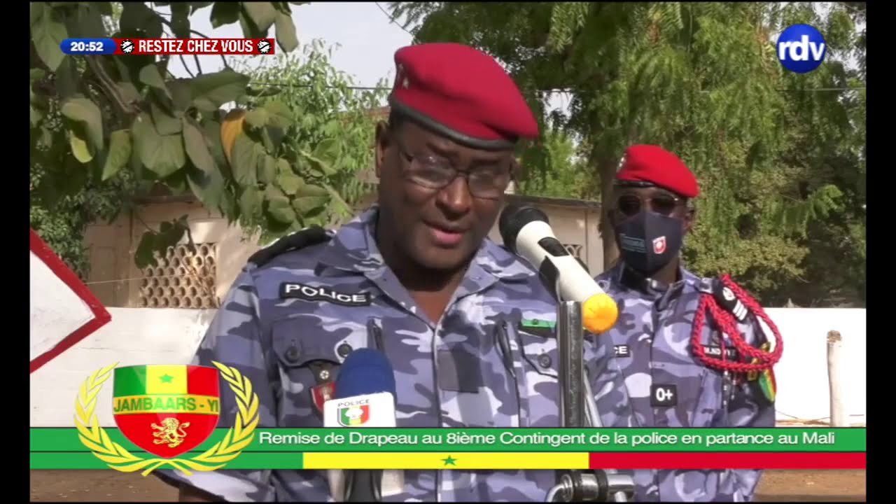 Minusma: Remise de drapeau au 8ème Contingent sénégalais de la police Nationale en partance au Mali