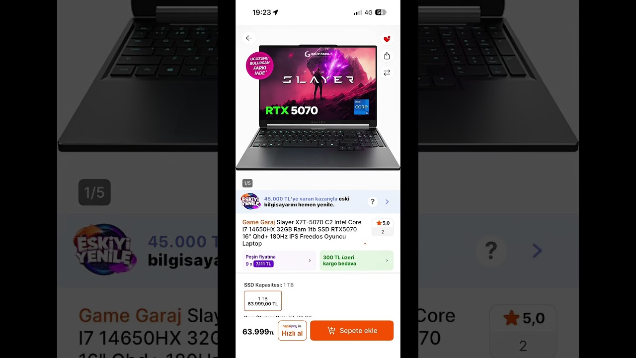 Rtx 5070 Laptop &Ouml;nerisi F/P