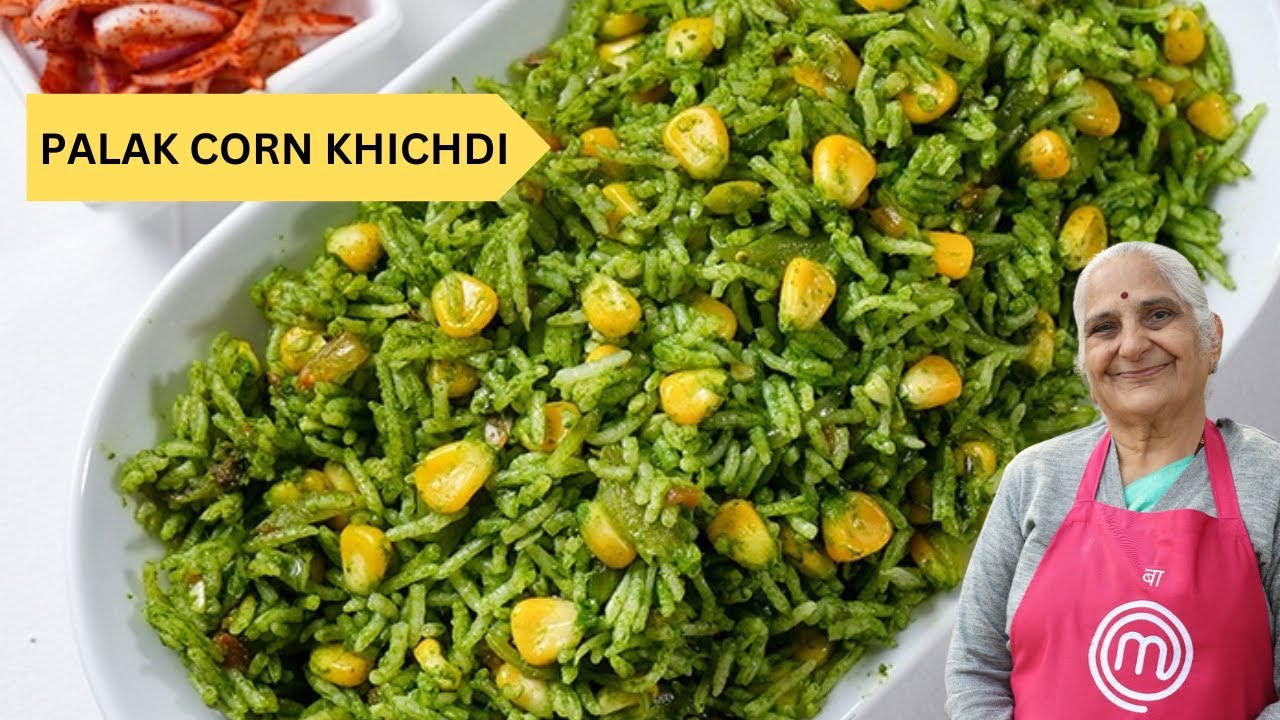Delicious Palak Corn Khichdi Recipe by Gujju Ben I Gujju Ben uses her favorite Nandini Masala
