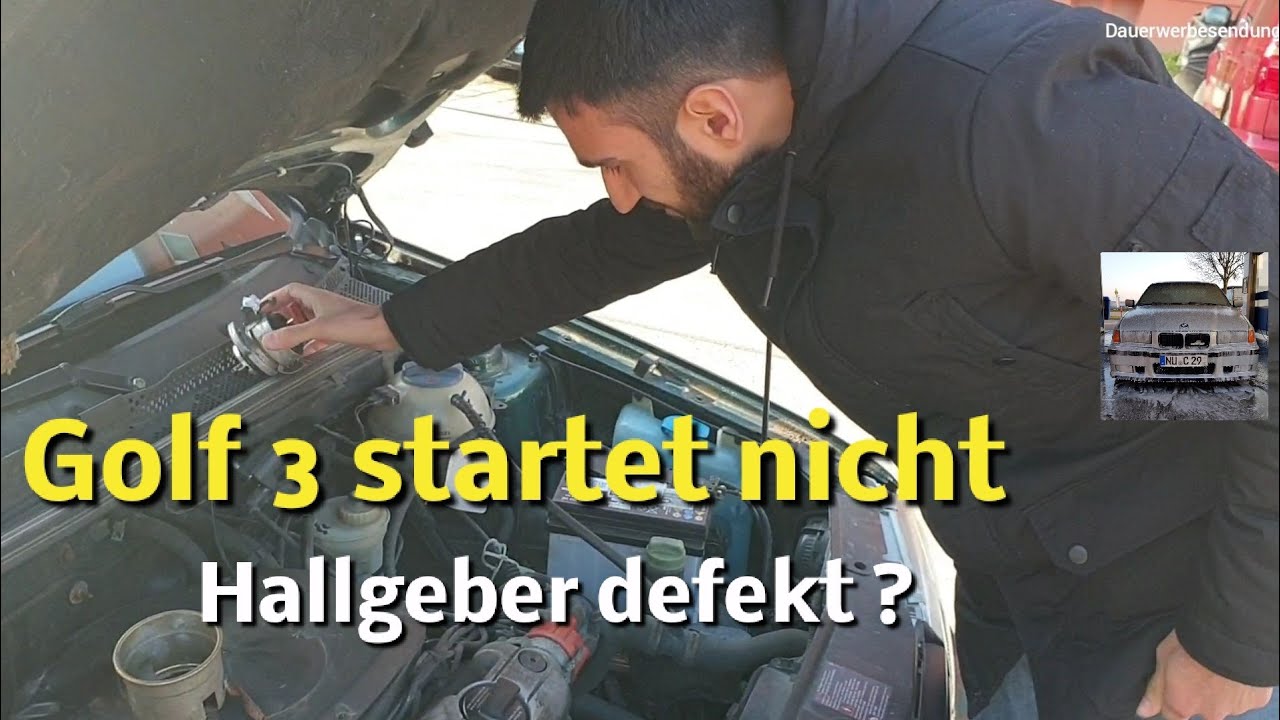 Auto startet nicht ! Golf 3 Hallgeber defekt Zündspule Verteiler Zündkerzen  mk3 Vw Dont Start