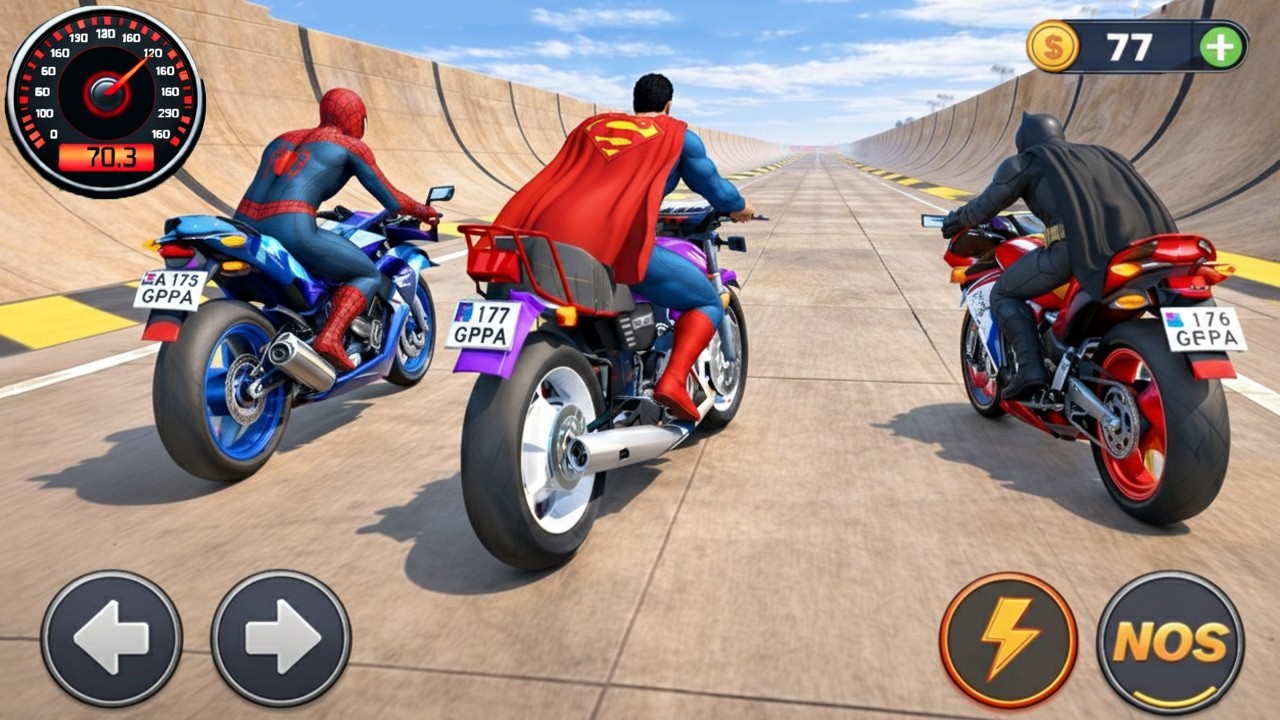 Impossible Superhero Bike Challenge - Extreme Dirt GT Stunts 3D - Android Gameplay