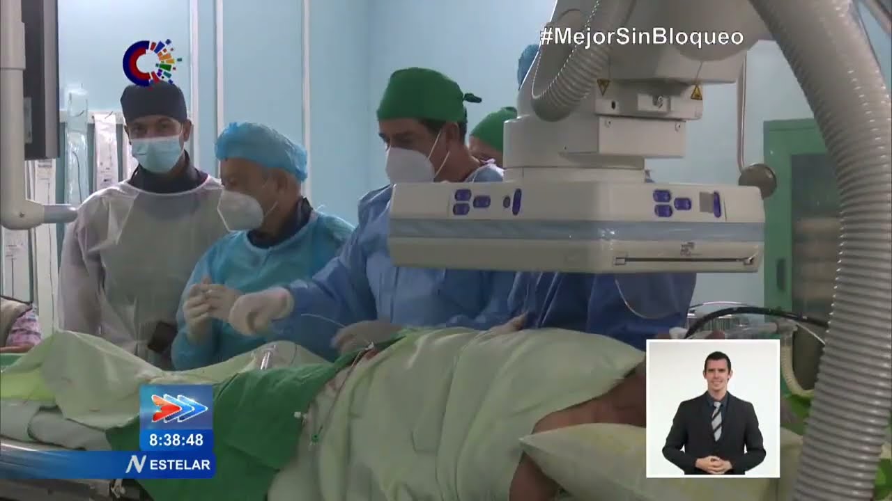 Se realiza en Cuba primera implantación percutánea de una válvula aórtica