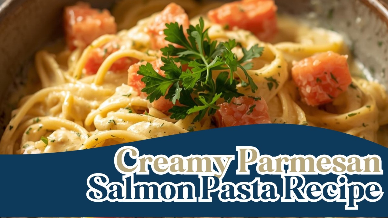 Creamy Garlic Parmesan Salmon Pasta 🍝🐟 | Easy Restaurant-Style Dinner for Two