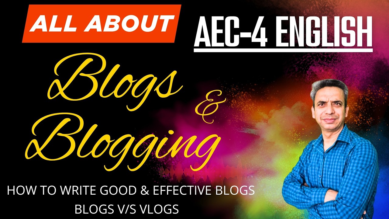 Blog Writing | AEC-4 | Understanding Blogging |  #blog  #puchd  #puexams #blogging