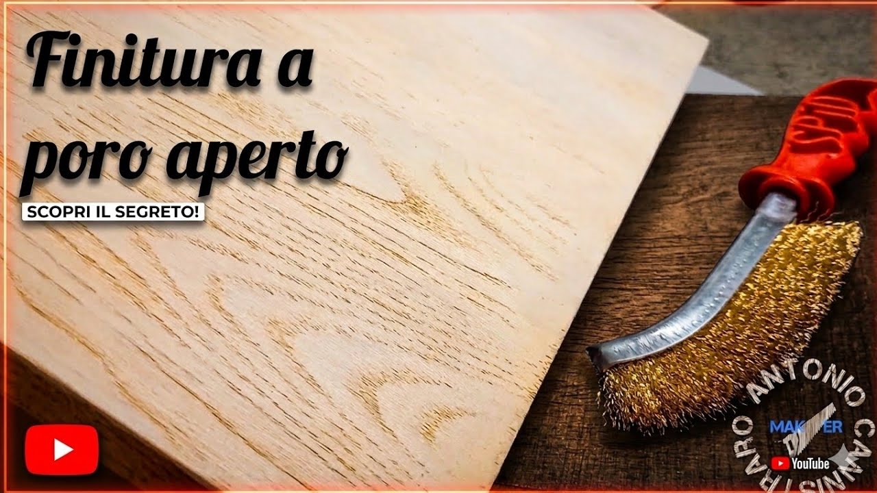 Dipingere il legno con finitura a poro aperto