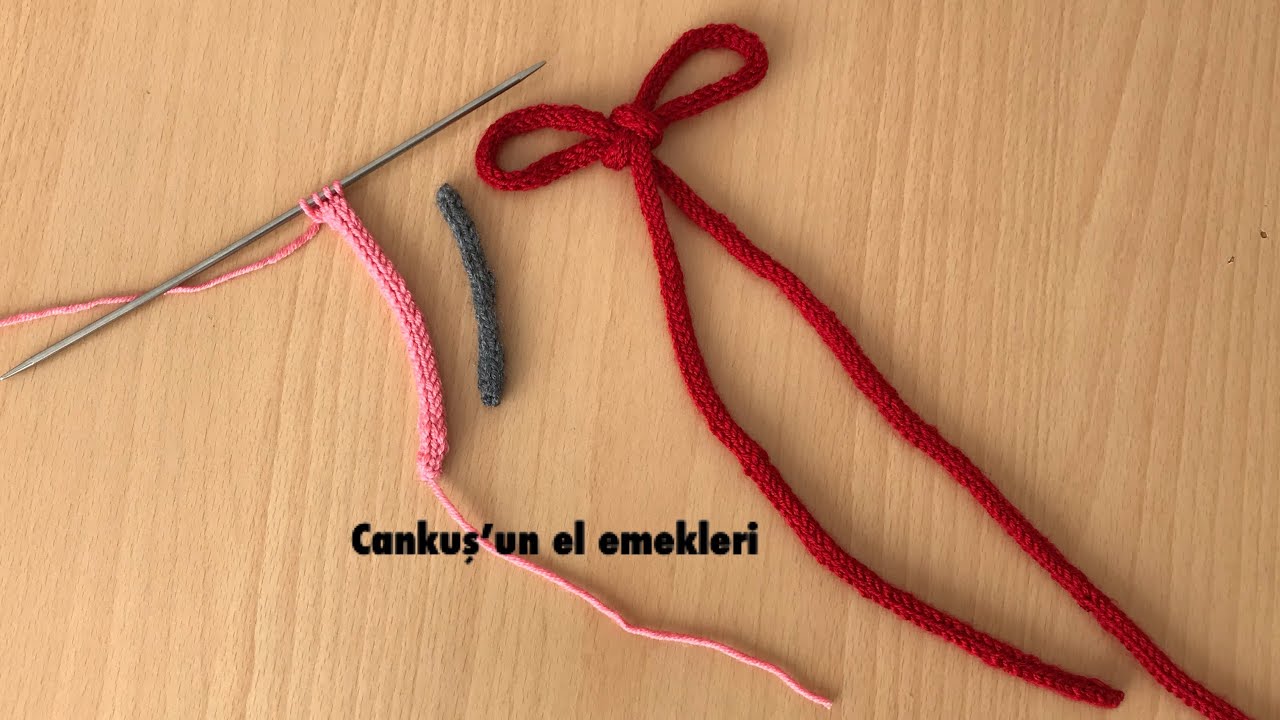 şiş ile kordon bağcık yapımı
