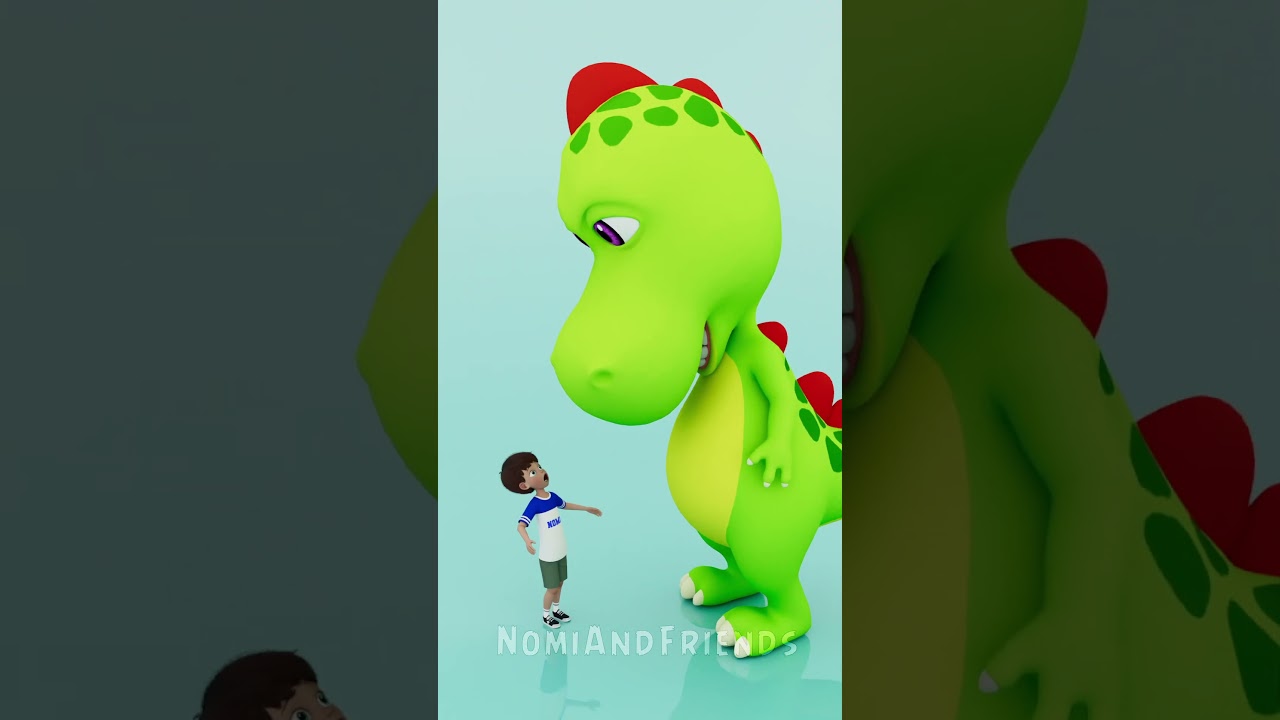 Hungry Nomi & Rex, Who Wins?😱 #shorts #animation #loop