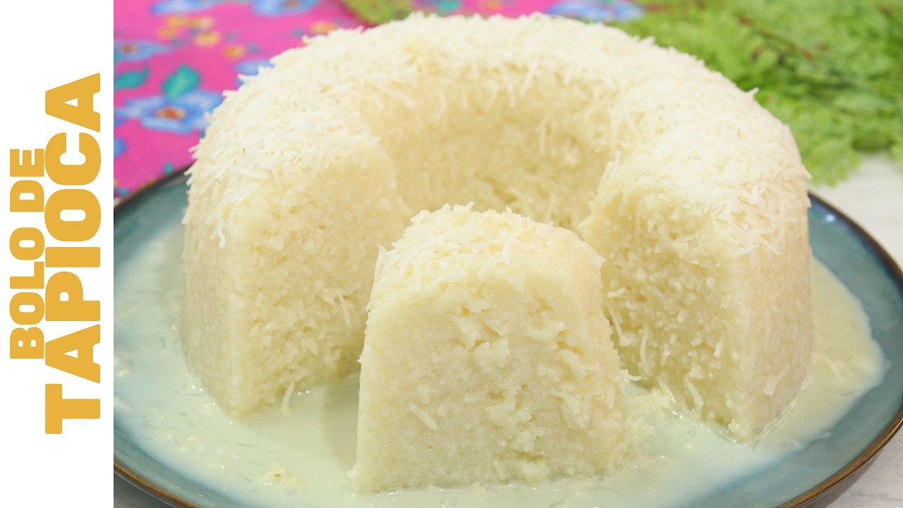 O BOLO MAIS FÁCIL DO MUNDO: BOLO DE TAPIOCA SUPER CREMOSO| Não vai ao forno, sem ovos.