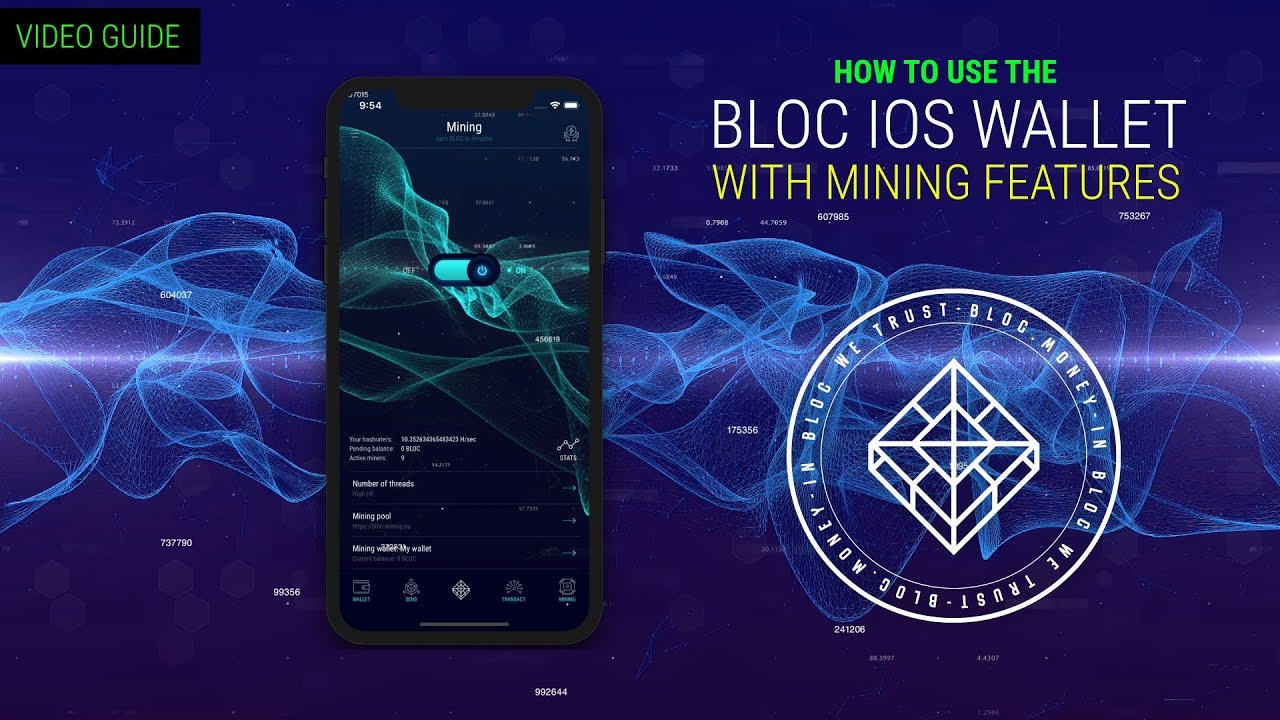 BLOC Wallet iOS Mining - The unpublished app