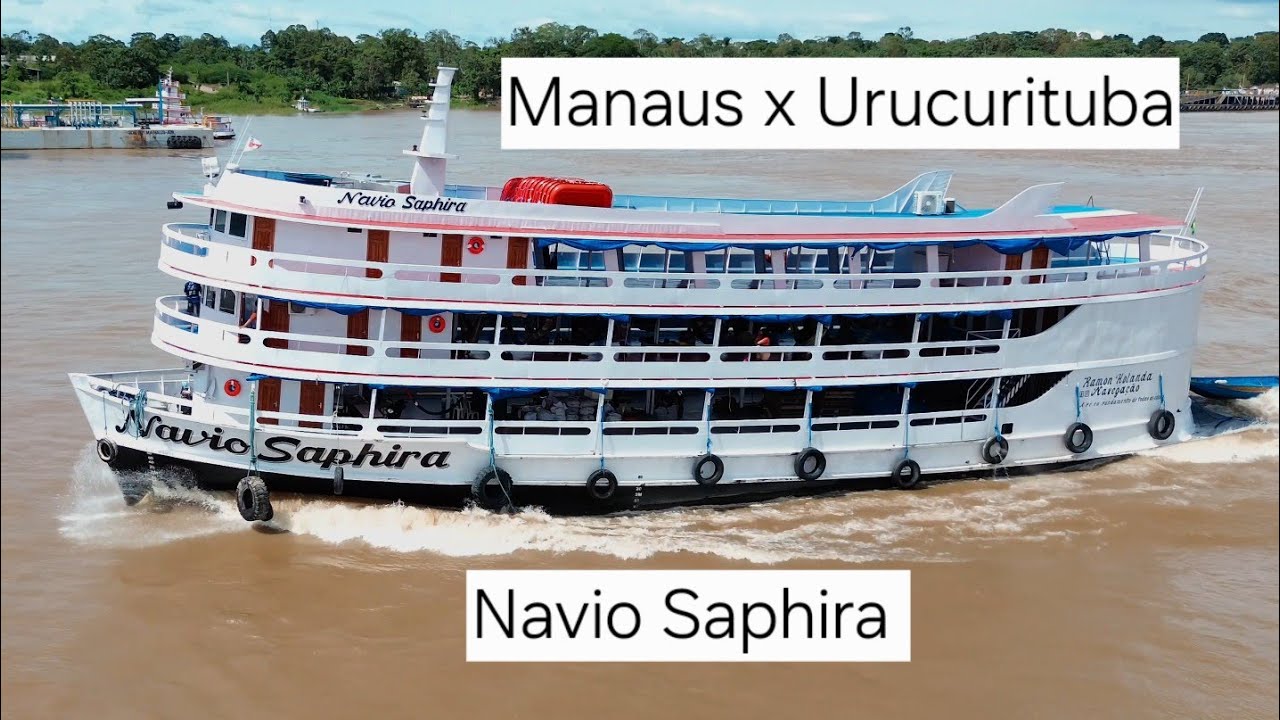 NAVIO SAPHIRA SUA NOVA LINHA MANAUS X URUCURITUBA,  YANMAR 829HP O BRUTO E BOM DE PALHETA 