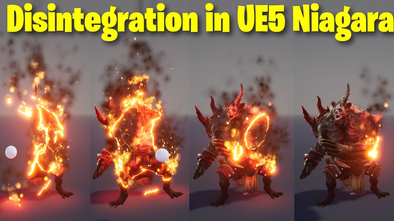 Disintegration in UE5 Niagara Tutorial | Download Files