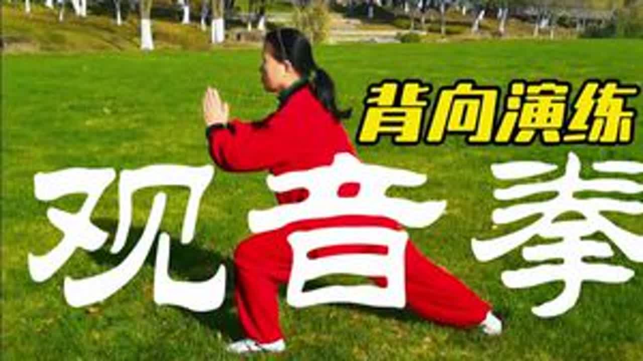 【佛拳】观音拳背向演练带拳谱字幕 #一见爱上传统文化 #弘扬中华武术 #健康养生 #全民健身 #太极拳