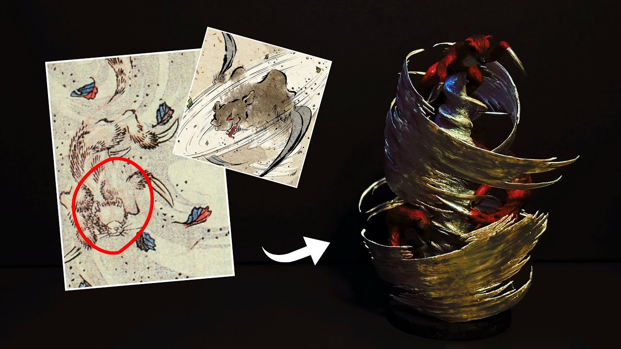 Making a Twister of Deadly Weasels (Kamaitachi) - Yokai Series