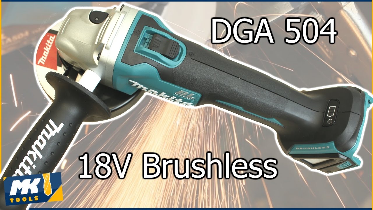 ✔ Makita DGA 504 Akku-Winkelschleifer 18 V - Unboxing + Vorführung [HD]