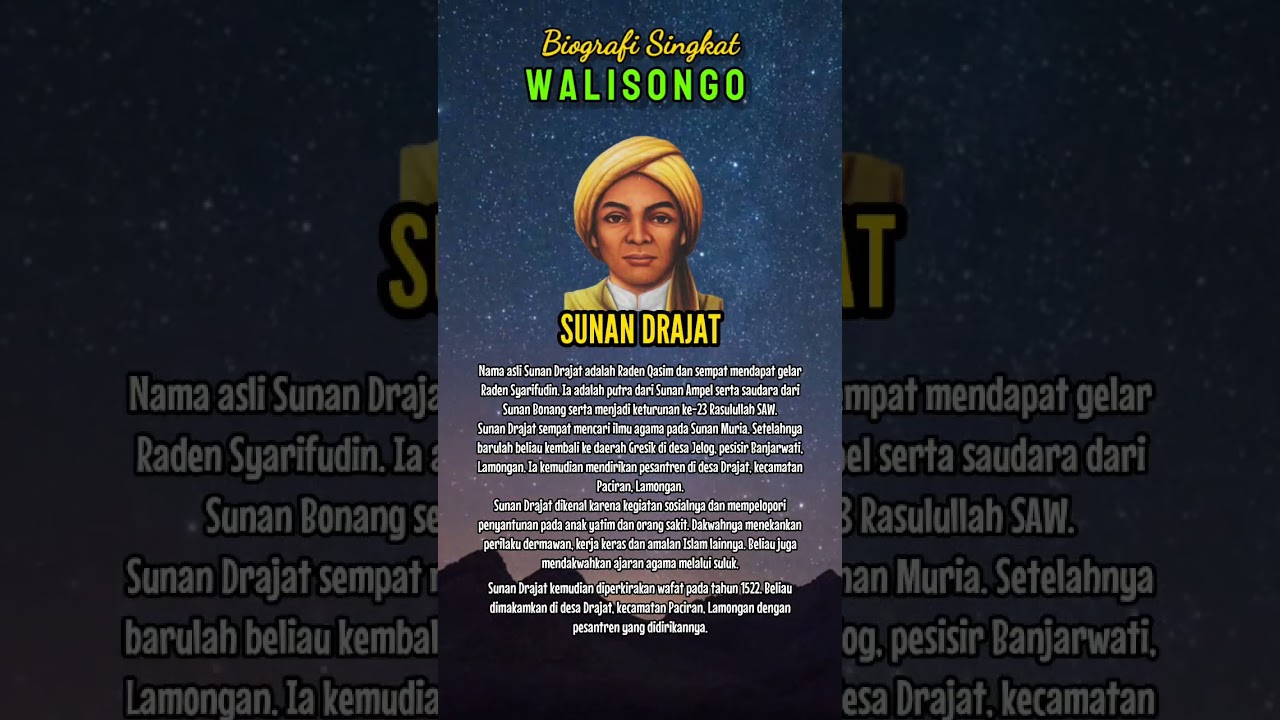 Biografi Singkat Sunan Drajat