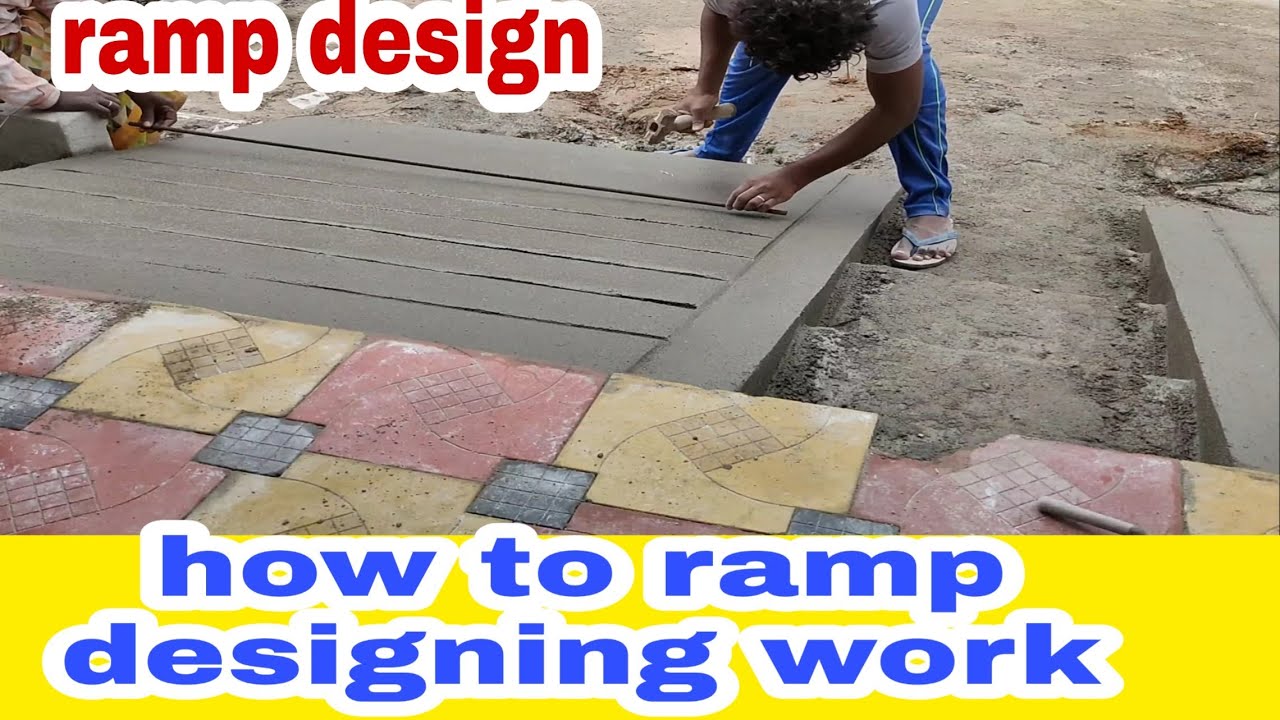 AMAZING TECHNIQUES FOR RAMP DESIGNING WORK,//CEMENT AND SAND WORK//CONSTRUCTION WORK.{29}