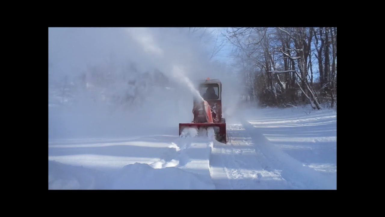1988 16g gravely 48 снегоуборщик первый шторм сезона
