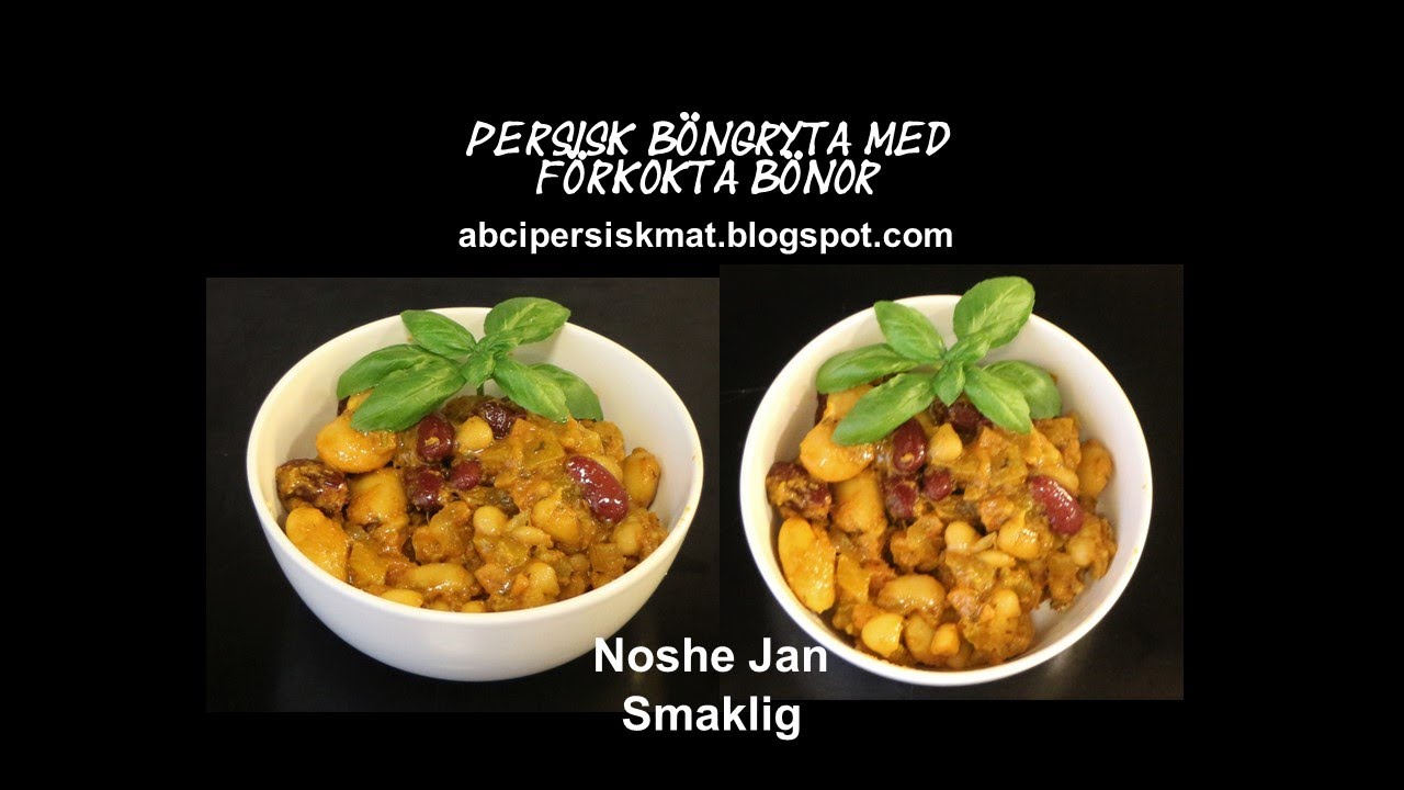 Böngryta med färdigkokta bönor