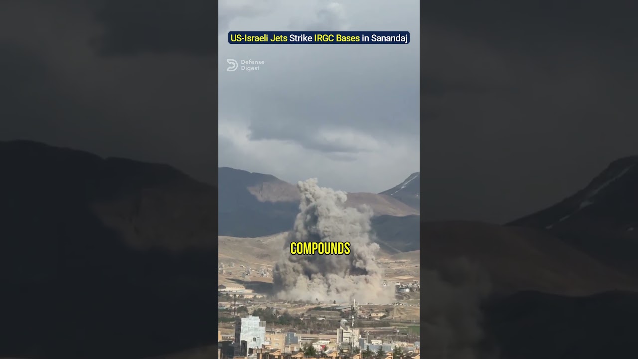 US-Israeli Jets Strike IRGC Bases in Sanandaj, Iran.