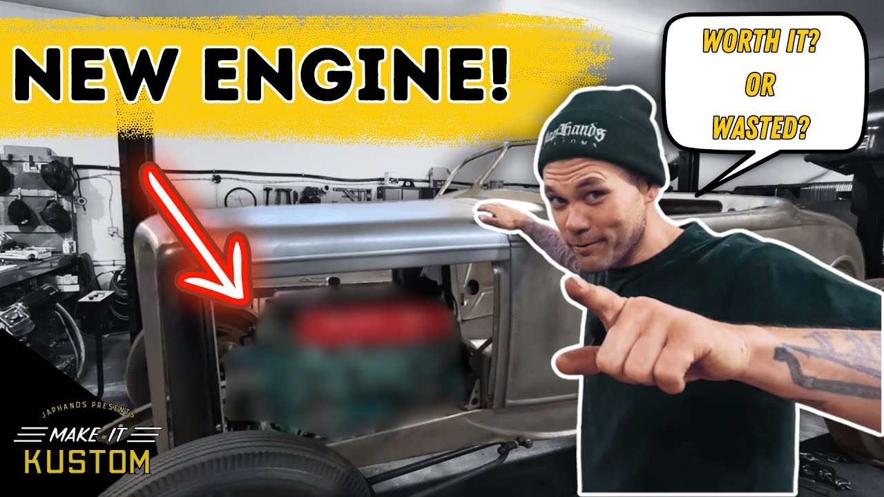 🤯 THE BEST ENGINE EVER? How To Make & Install Custom Motor Mounts - 1931 Model A Roadster !