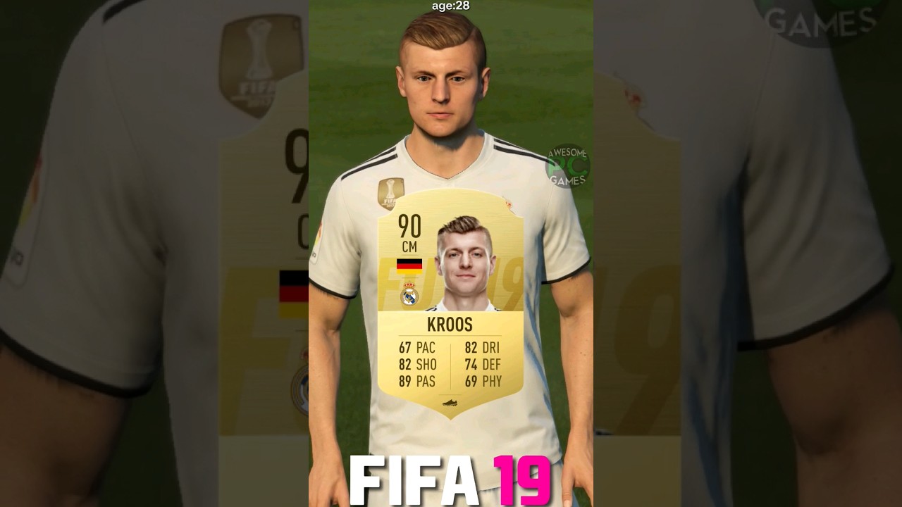 🇩🇪 TONI KROOS fifa evolution (10-24) #shorts #eafc24 #fc24 #fifa #kroos #germany