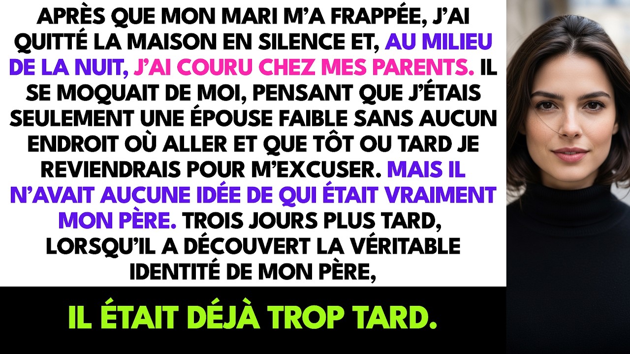 Après Que Mon Mari M’a Frappée, J’ai Fui Chez Mes Parents — Il Ignorait Qui Était Mon Père