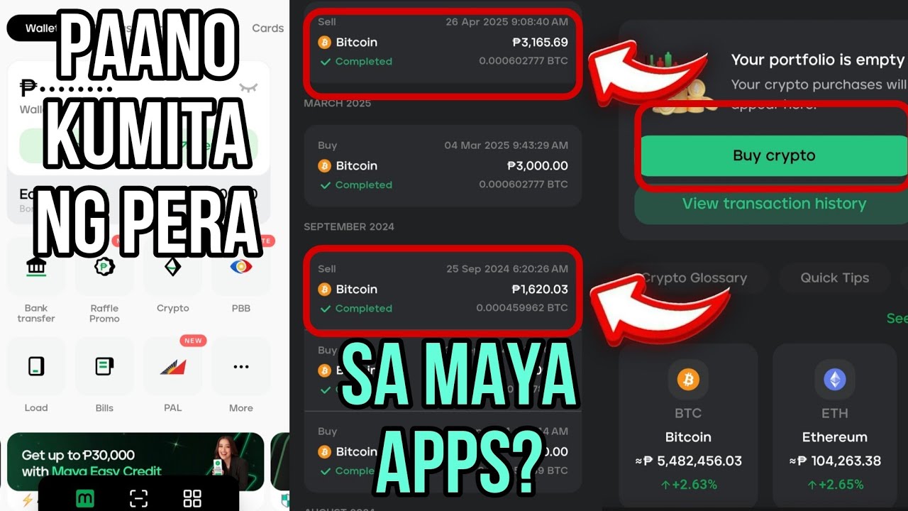 Paano Kumita ng Pera sa Maya Apps?(Bitcoin Buy and Sell)