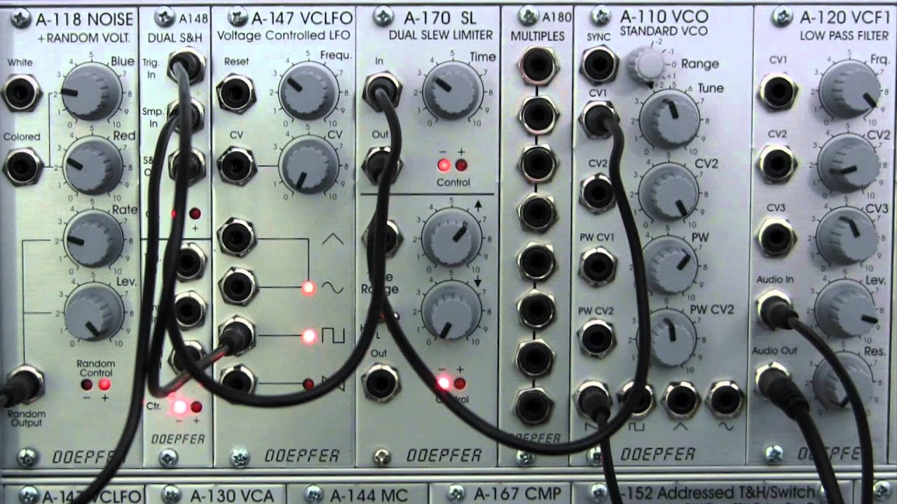 Doepfer A170 Dual Slew Limiter- Portamento and Filtering Examples
