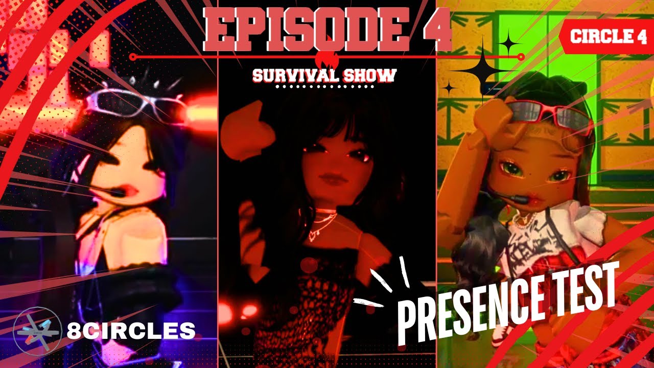 [ROBLOX SURVIVAL SHOW] : 8CIRCLES EPISODE 4 (PRESENCE TEST) ROBLOX KPOP